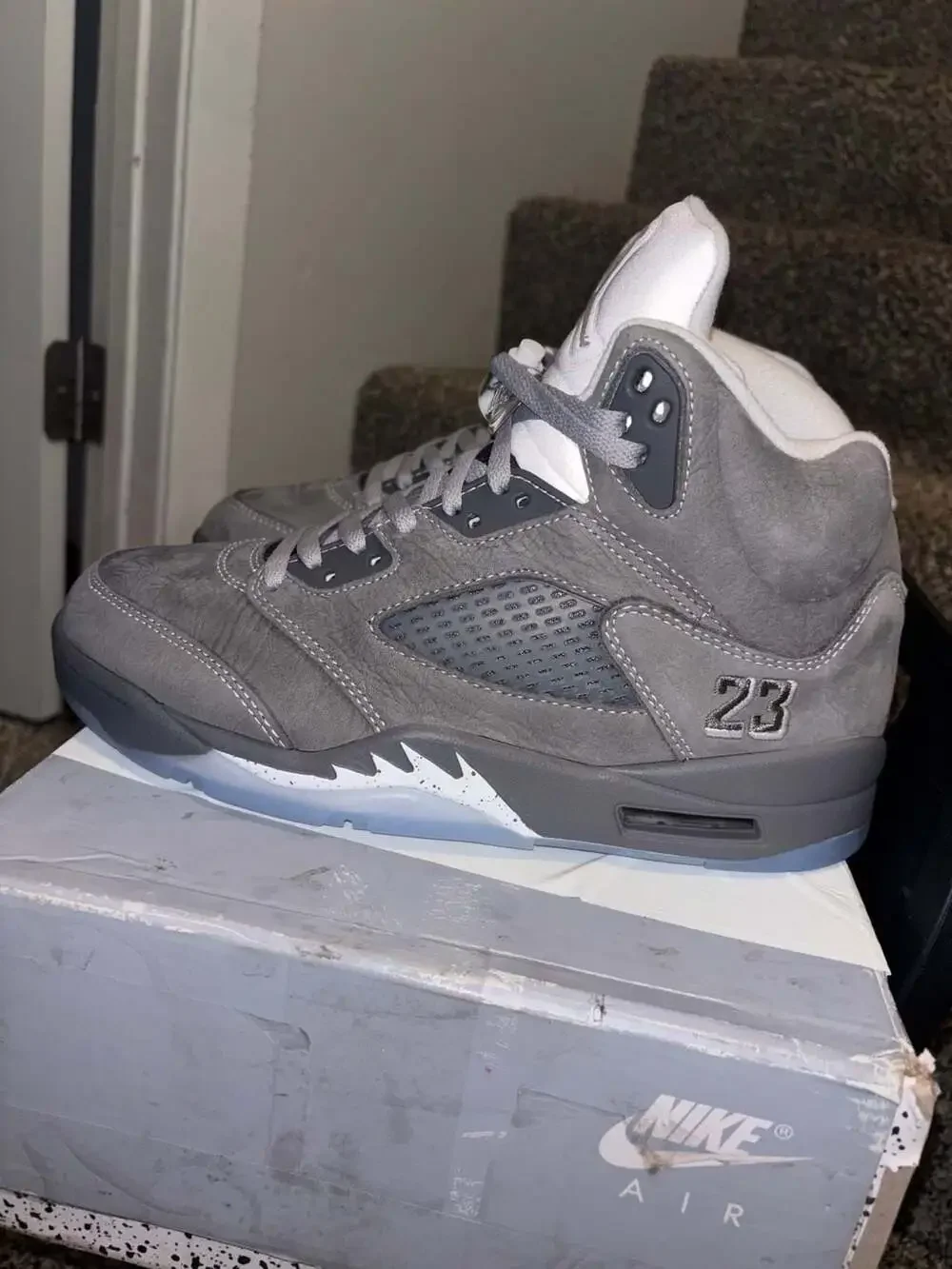 Air Jordan 5 Retro ‘Wolf Grey’. Size 8.5 men’s.